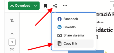 Open the Scribd document and copy the link
